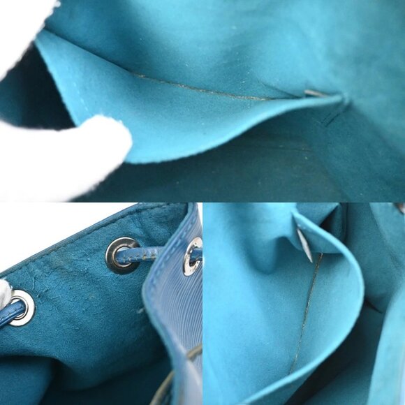 LOUIS VUITTON Noe BB Drawstring Shoulder Bag Epi Leather Blue M40846 89FC131 - Picture 13 of 15